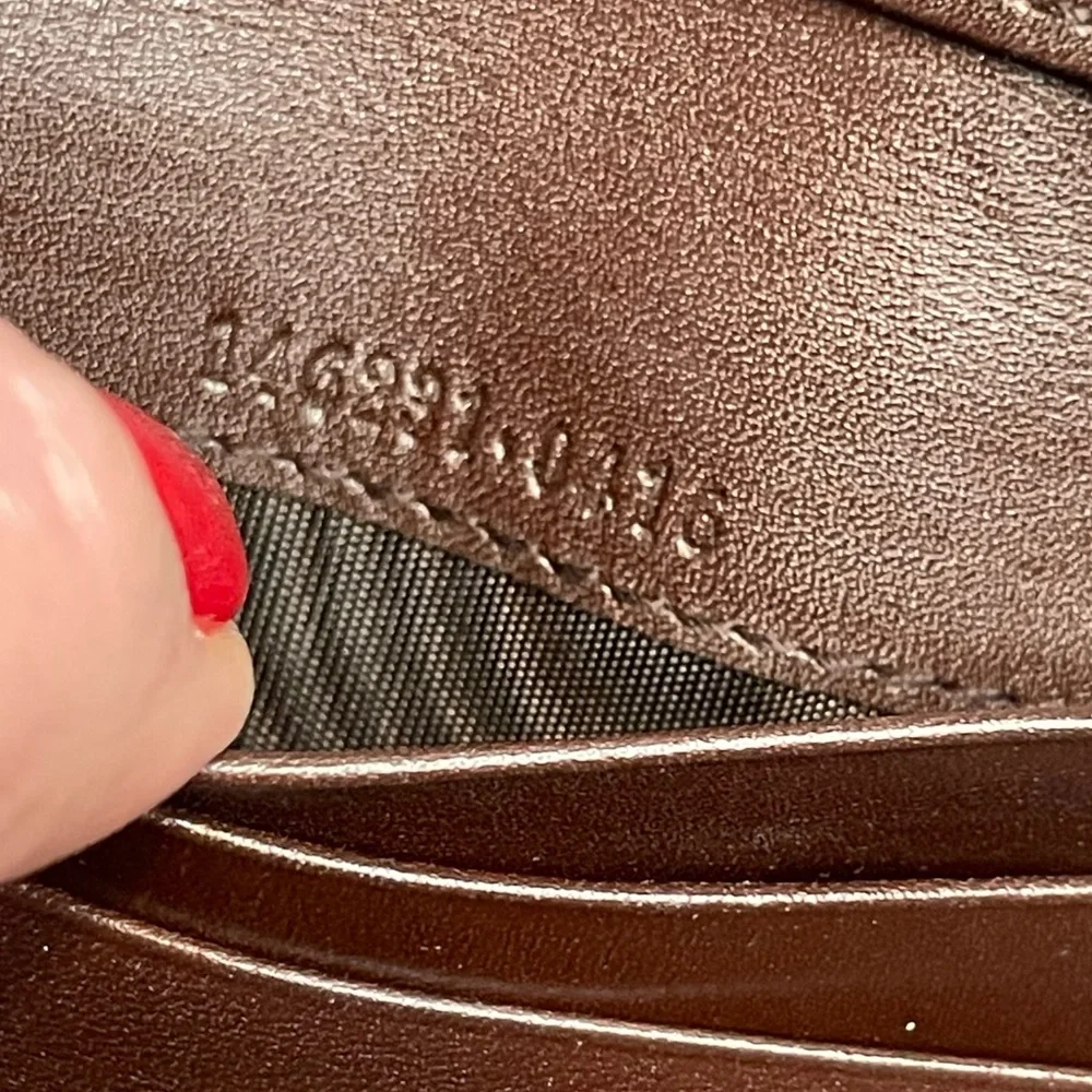 Gucci GG Brown Leather Card Holder - Picture 5 of 5